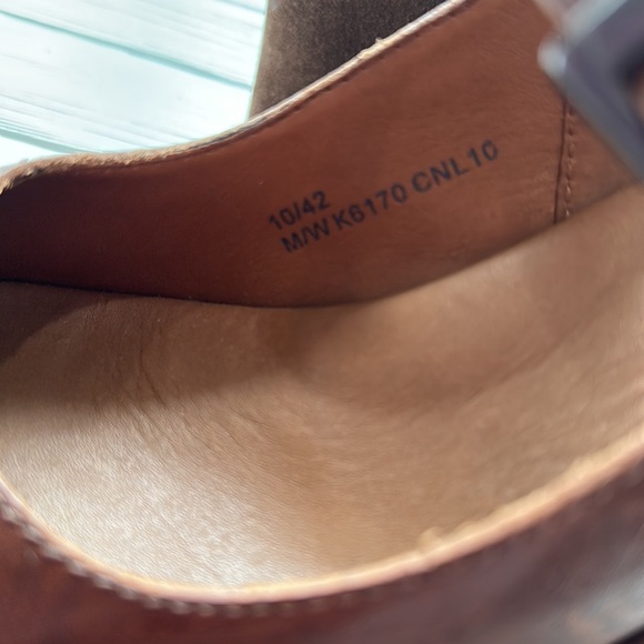 Kork-Ease Brown Bellevue Leather Wedge Sandal Lace-Up size 10 - Picture 5 of 12